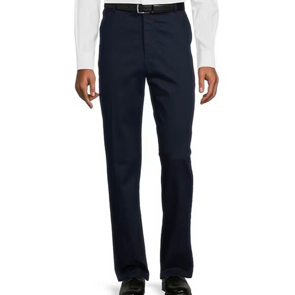 TravelSmart CoreComfort Flat-Front Classic Fit Chino Pants Size 44x32 New - Picture 1 of 7